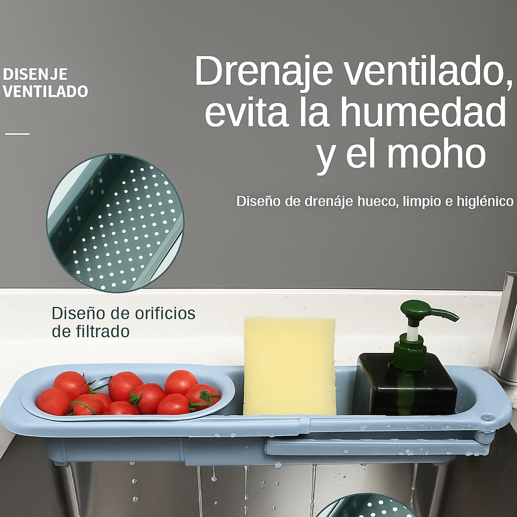 SOPORTE LAVAPLATOS CANASTA ESCURRIDORA